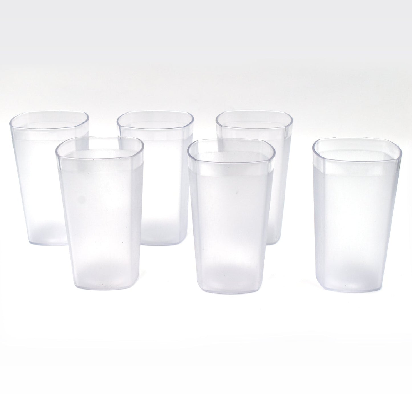 Ganesh Decent Glass Set of 6 – 350ml, Unbreakable & BPA-Free