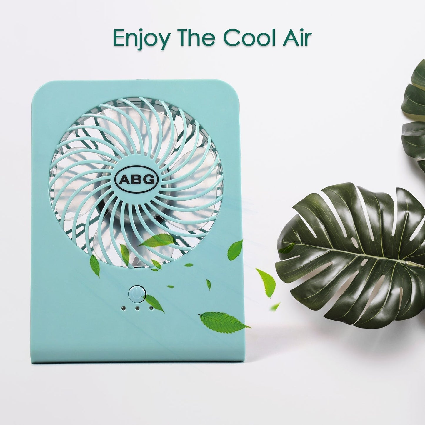 Portable Desk Fan with 3-Speed Settings – USB & Battery Operated
