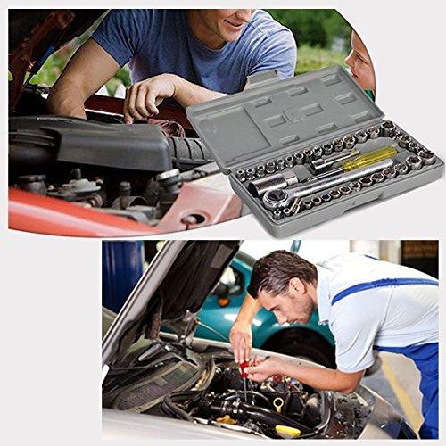 Socket Combination Toolkit – 40 Pcs Ratchet Handle & Sockets Set