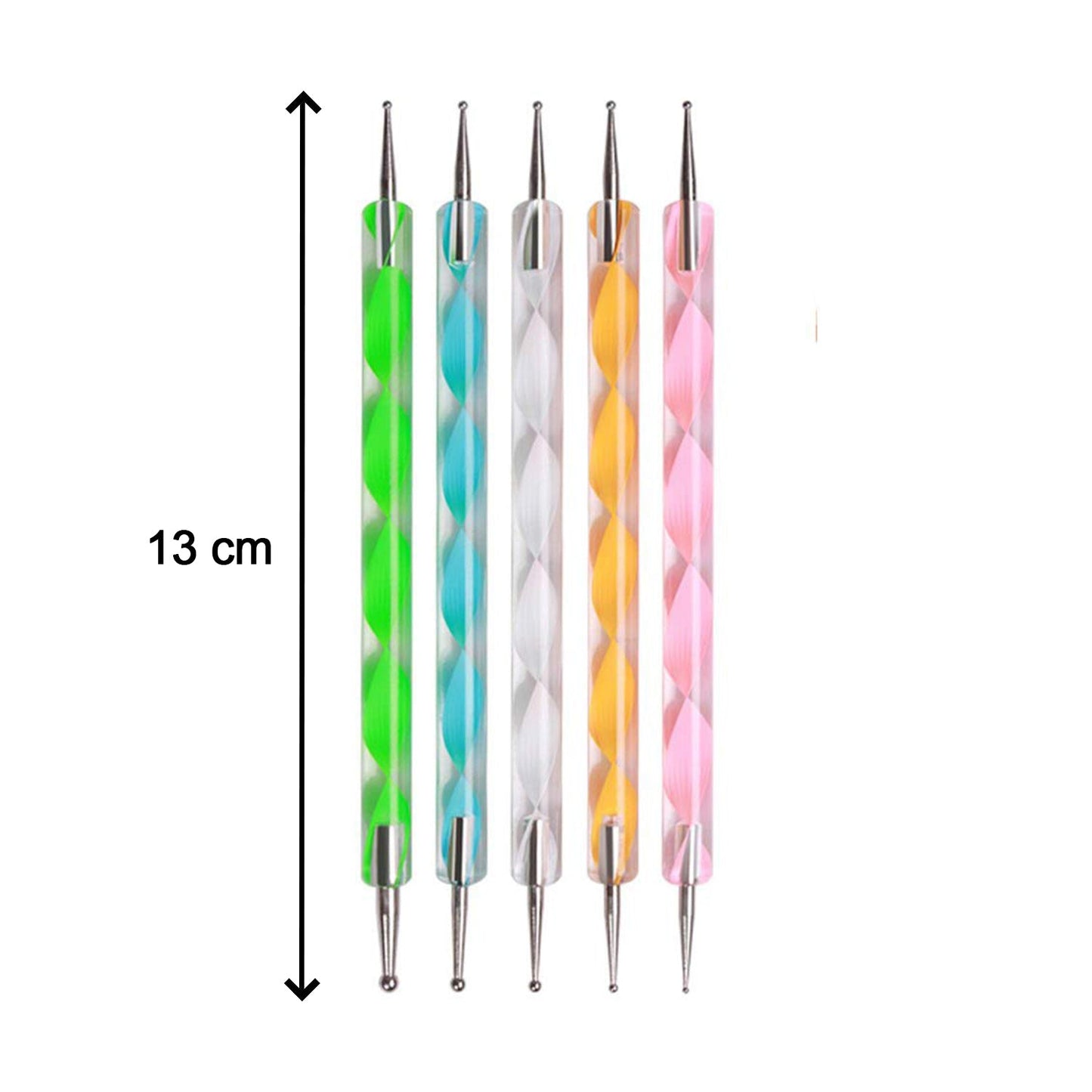 Women's Nail Art Point Pen Set for Fashion Use – Pack of 5Pcs