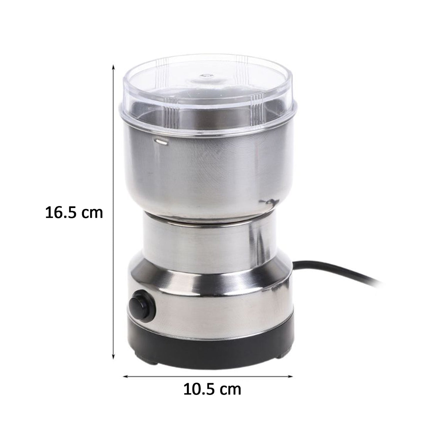 Mini Electric Stainless Steel Grinder – 150W Multifunction Smash Machine for Dry Spices, Grains, Herbs & Seeds