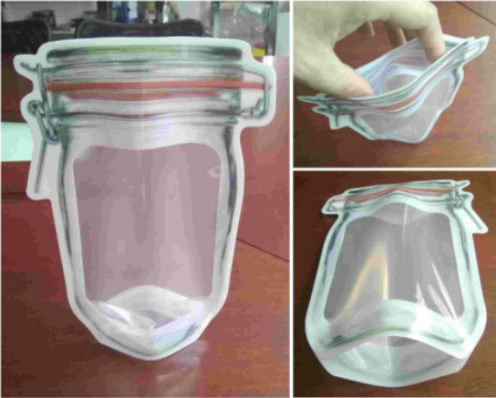Reusable Airtight Mason Jar Zipper Food Storage Bag – 500ml