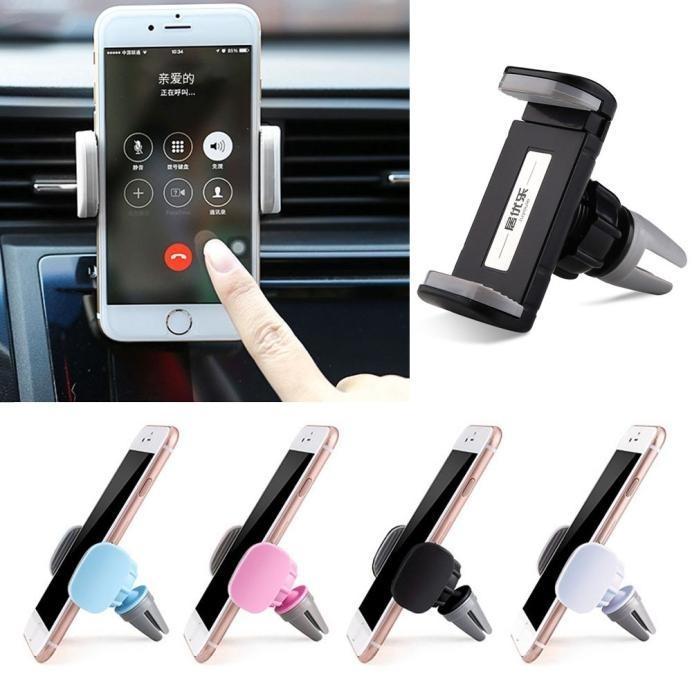 Universal Car Air Vent Mount – 360° Rotating Phone Holder Cradle
