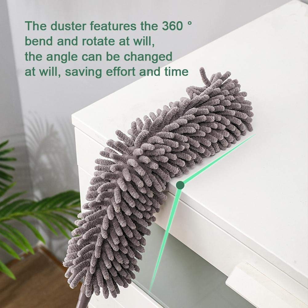 Foldable Multipurpose Microfiber Cleaning Duster – Extendable, Bendable and Washable