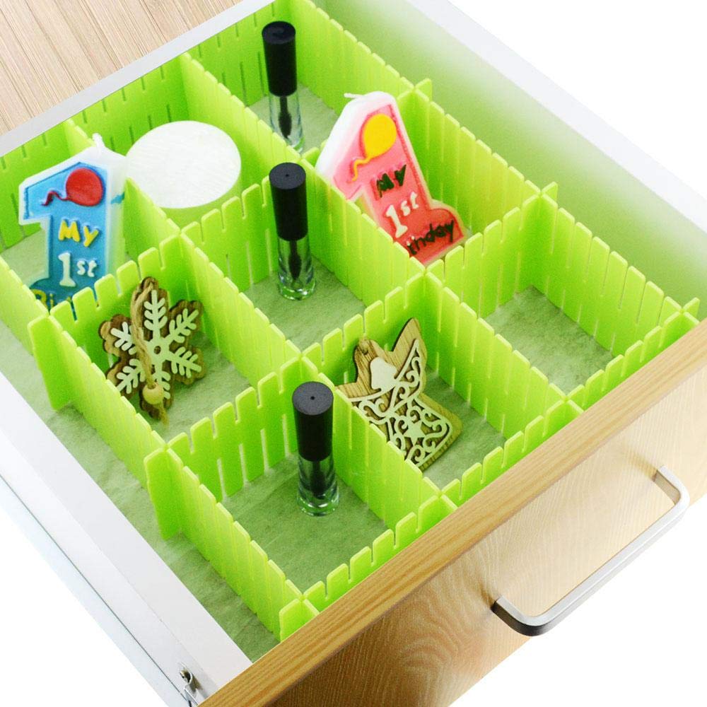 Adjustable Drawer Organizer & Kitchen Board Divider – 6 Pcs Set