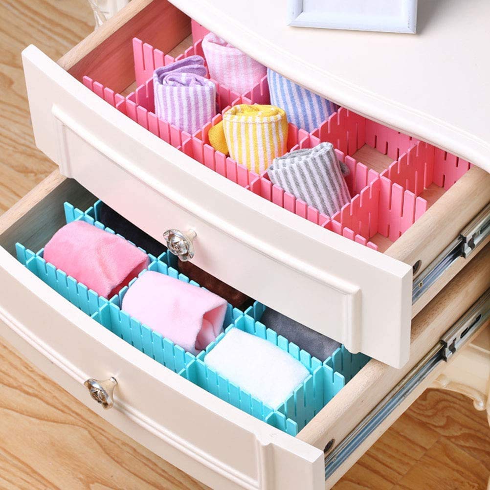 Adjustable Drawer Organizer & Kitchen Board Divider – 6 Pcs Set