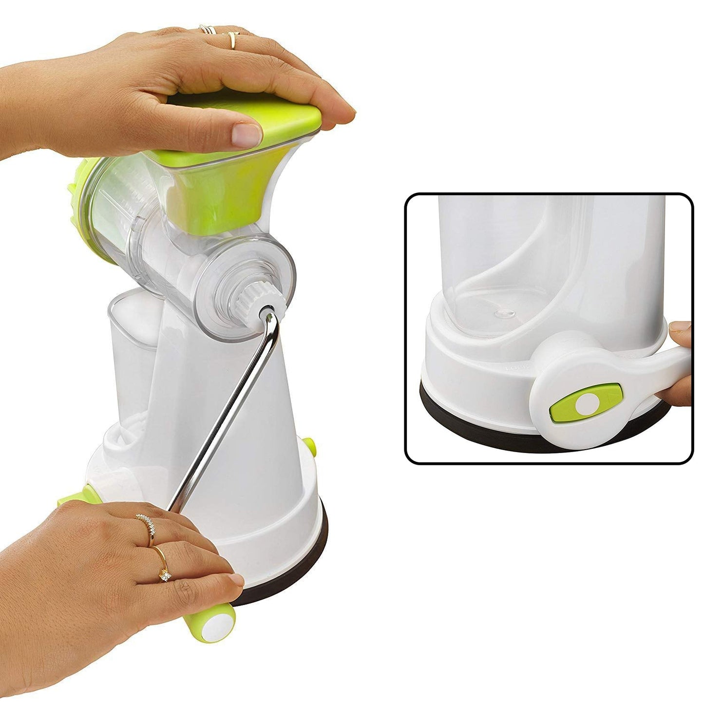 Ganesh Smart Plastic Hand Juicer for Fruits & Vegetables (Multicolor)
