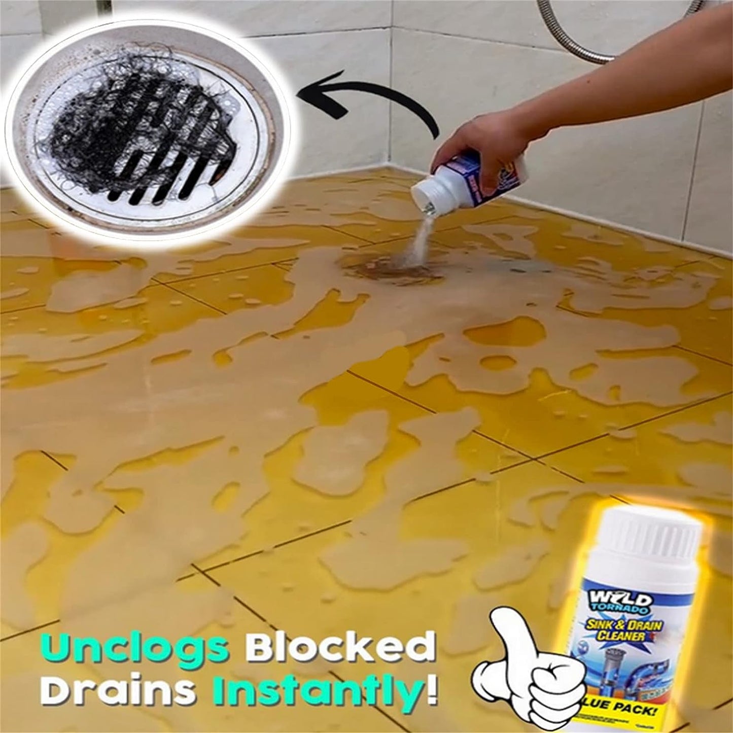 Powerful Sink & Drain Cleaner Powder – 110g Clog Remover