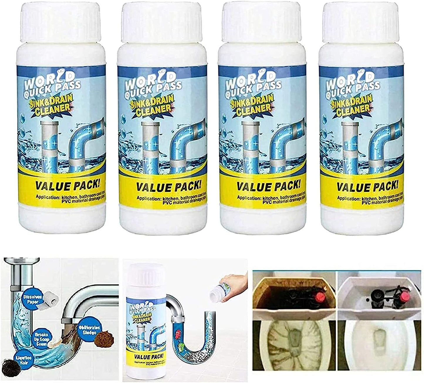 Powerful Sink & Drain Cleaner Powder – 110g Clog Remover
