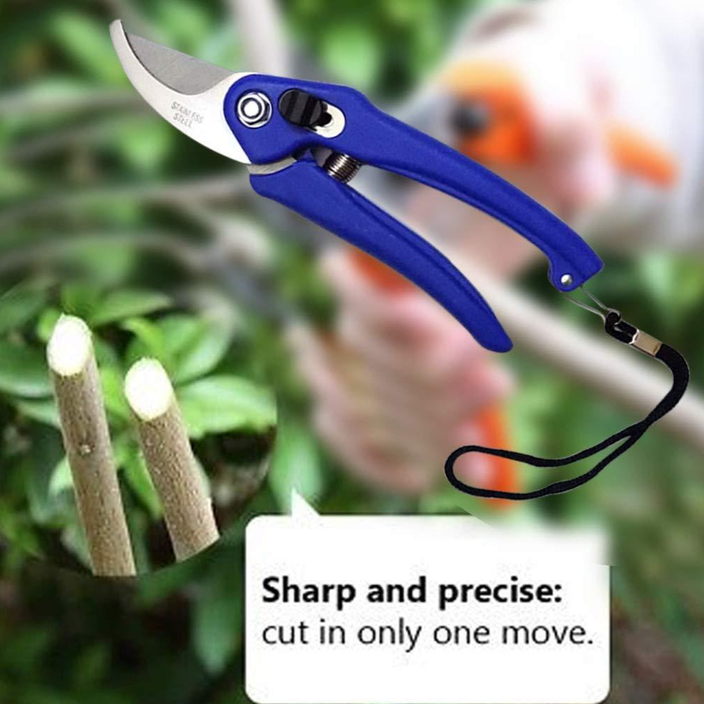 Stainless Steel Garden Scissors for Pruning & Harvesting