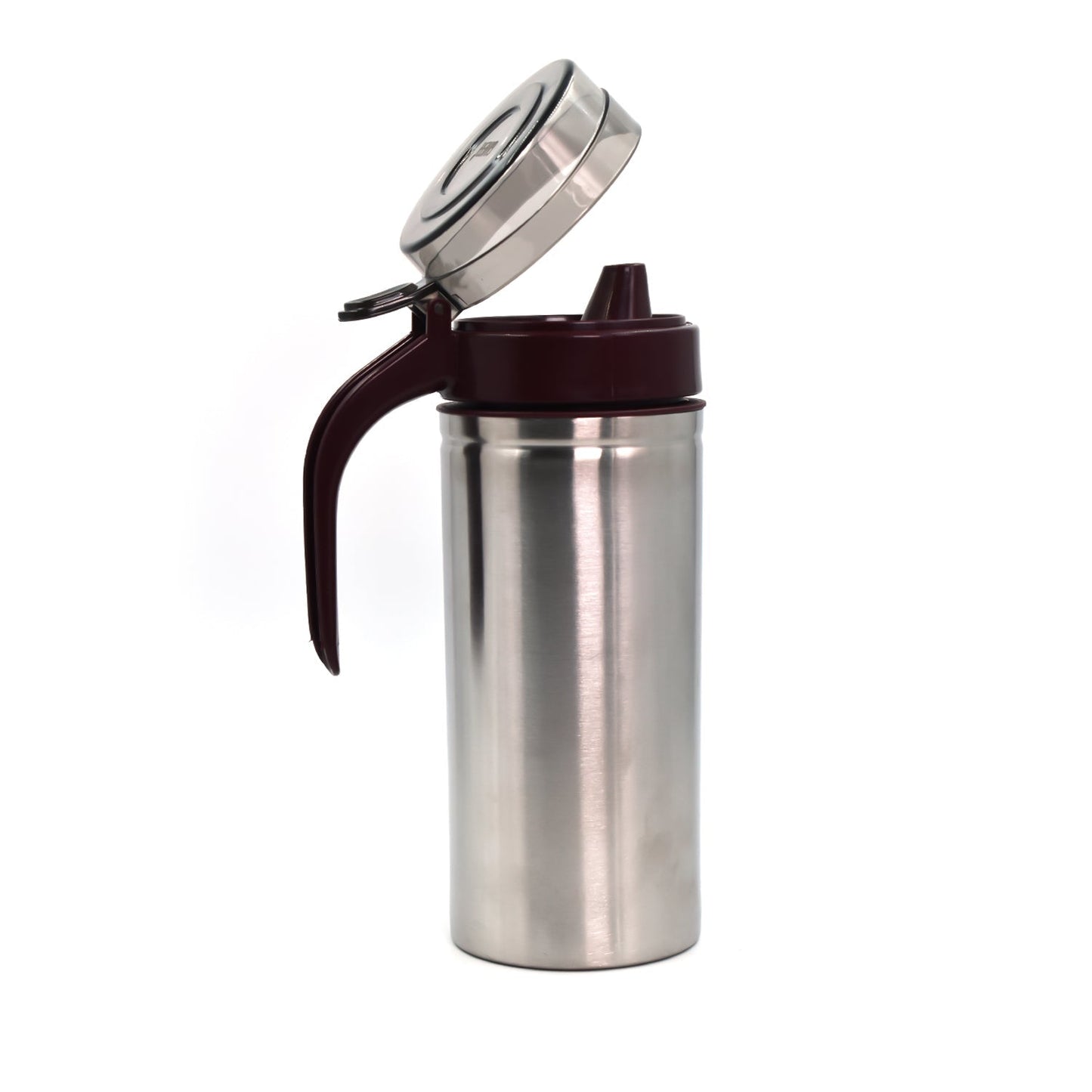 Stainless Steel Oil Dispenser with Small Nozzle – 750ml Leak-Proof Jar