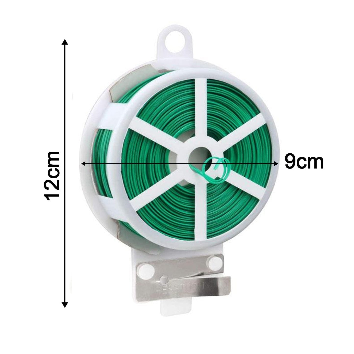 Plastic Twist Tie Wire Spool With Cutter For Garden & Plant – 50m
