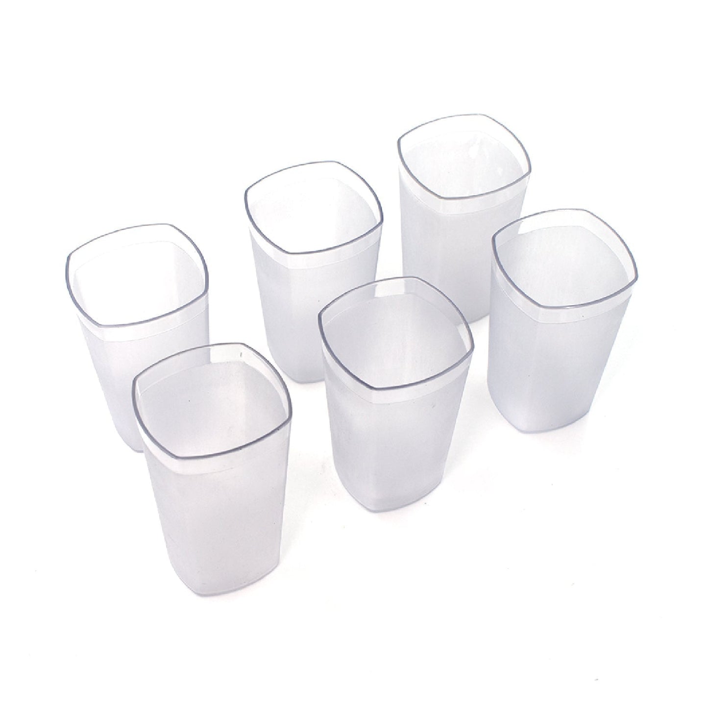 Ganesh Decent Glass Set of 6 – 350ml, Unbreakable & BPA-Free