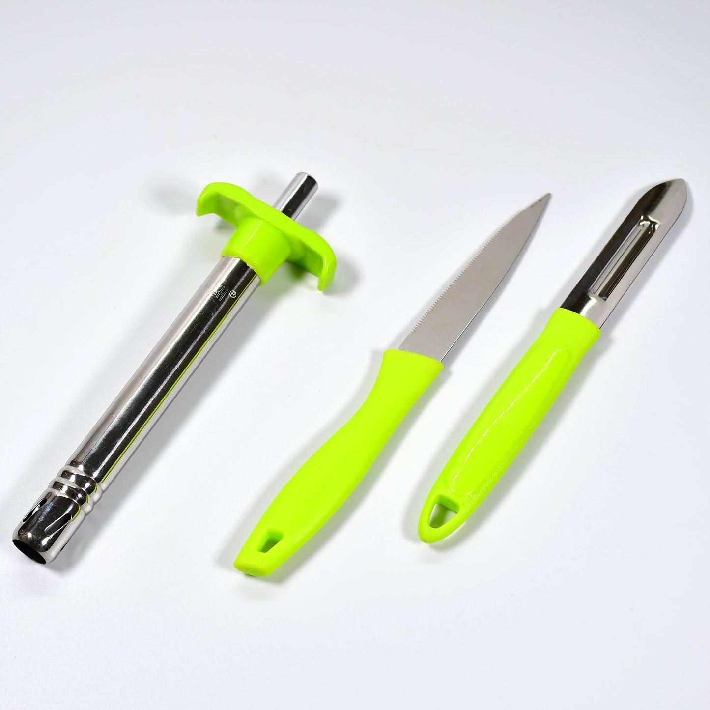 Ganesh 3pc Kitchen Set – Lighter, Knife & Peeler Stainless Steel Combo