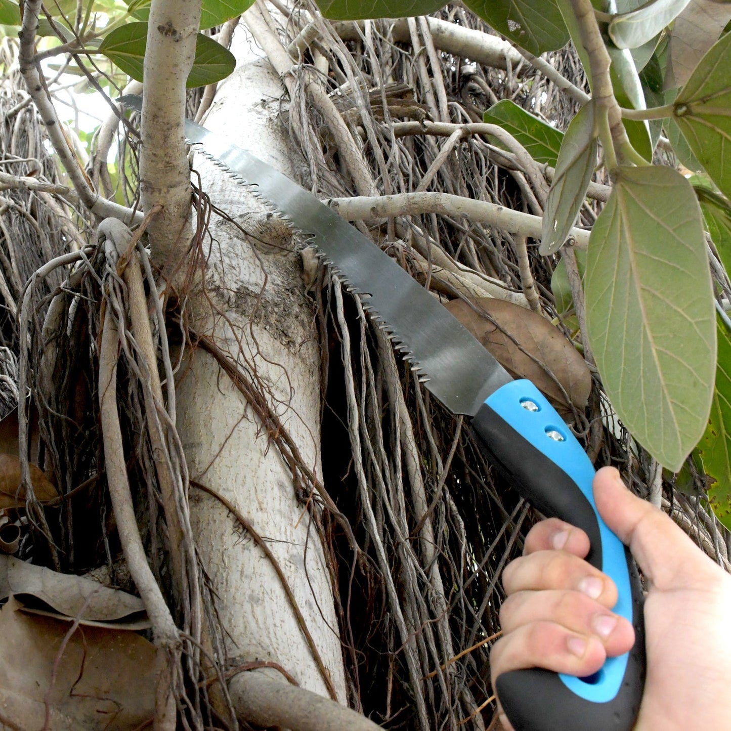 20-Inch High Carbon Steel Pruning Saw with Cover for Gardening & Wood
