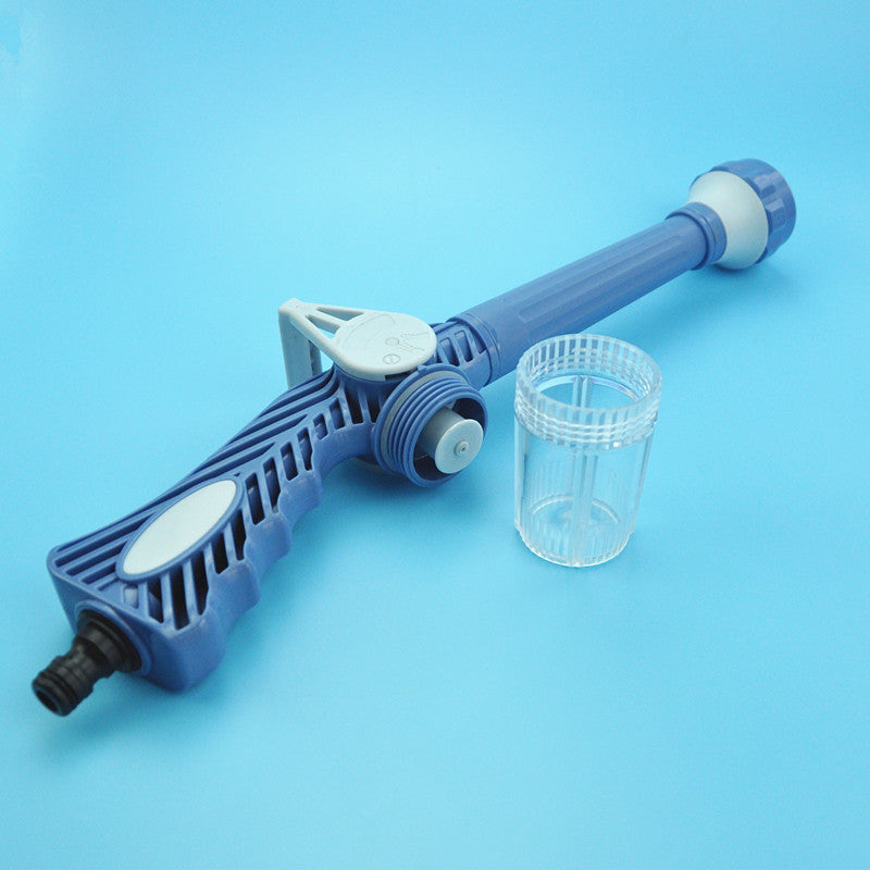 Jet Water Cannon 8-in-1 Spray Gun with Soap Dispenser – Multi-Function Hose Nozzle