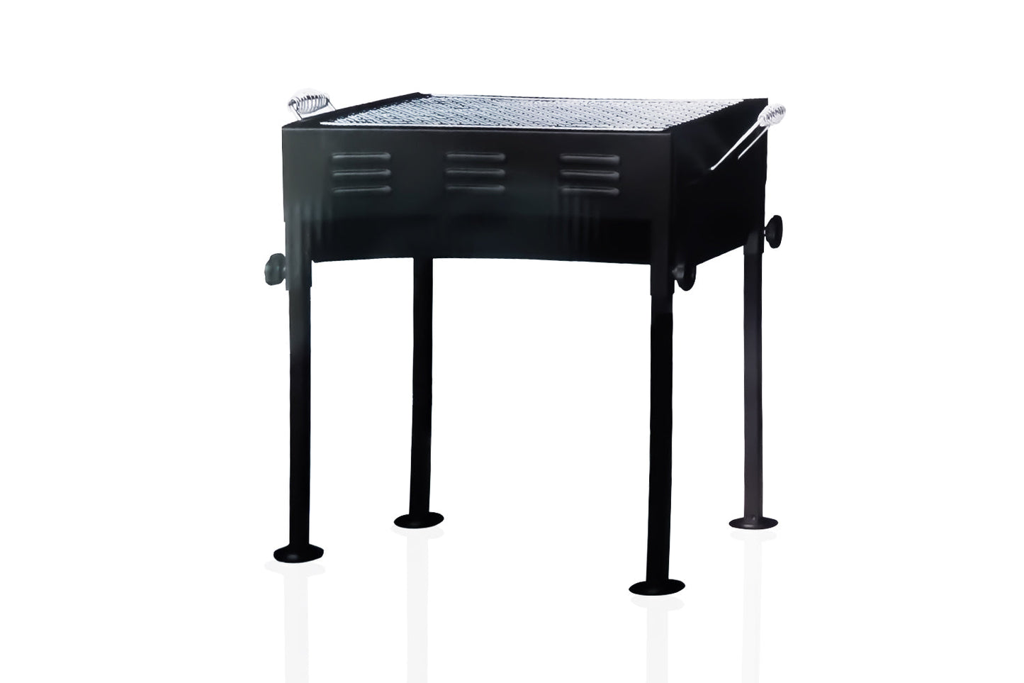 Terrace Garden Picnic Barbecue with Skewers & Wooden Handle – Foldable Charcoal Grill