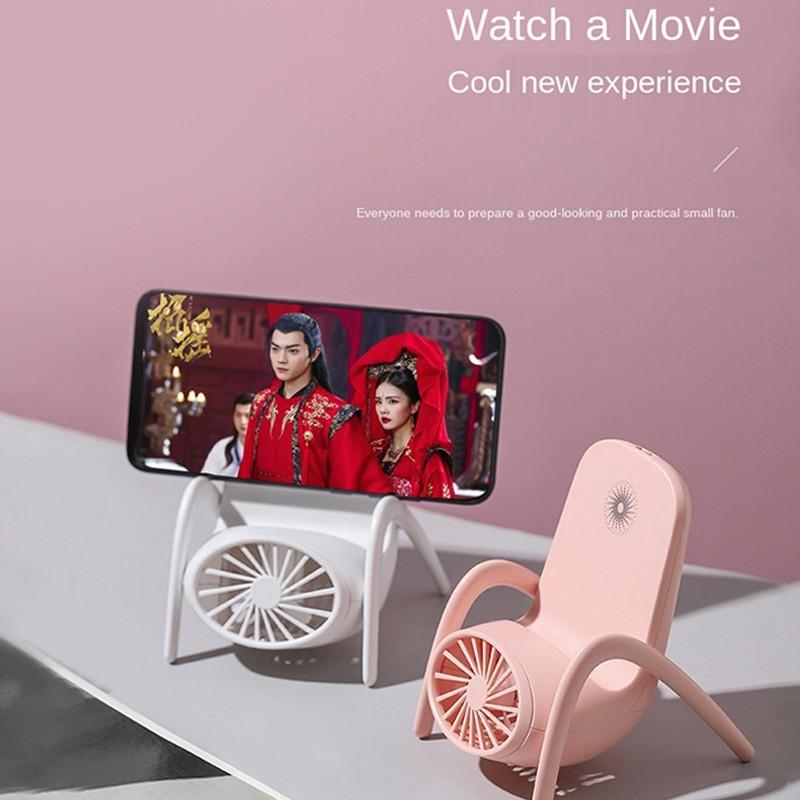 Portable Mobile Phone Holder Fan – Handheld Multi-Function Cooling Fan