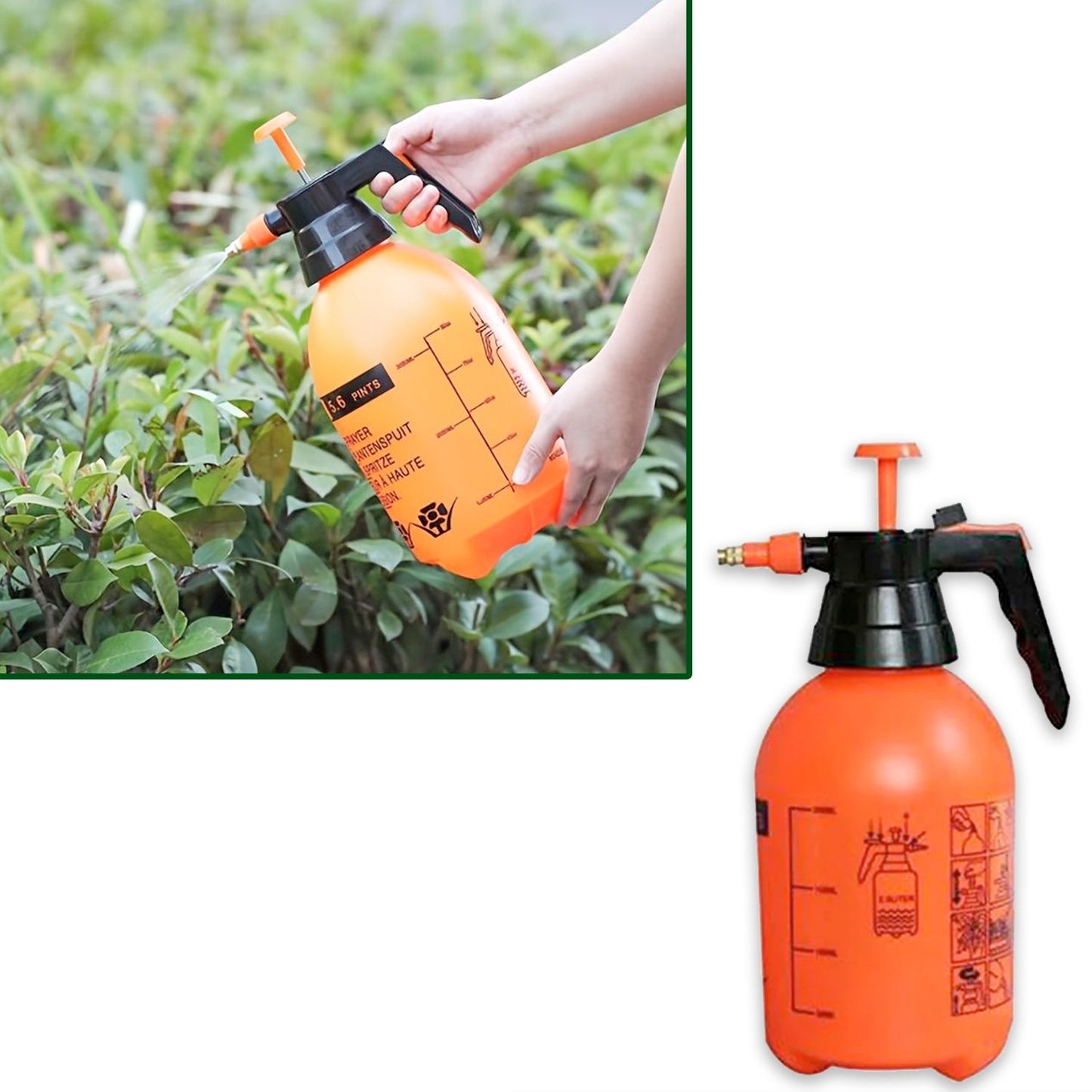 Water Sprayer Handheld Pressure Pump – 2L for Garden & Home Use
