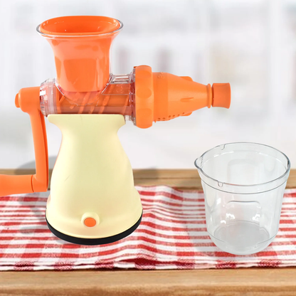 Apex Manual Carrot & Fruit Juicer – Heavy-Duty With Glass