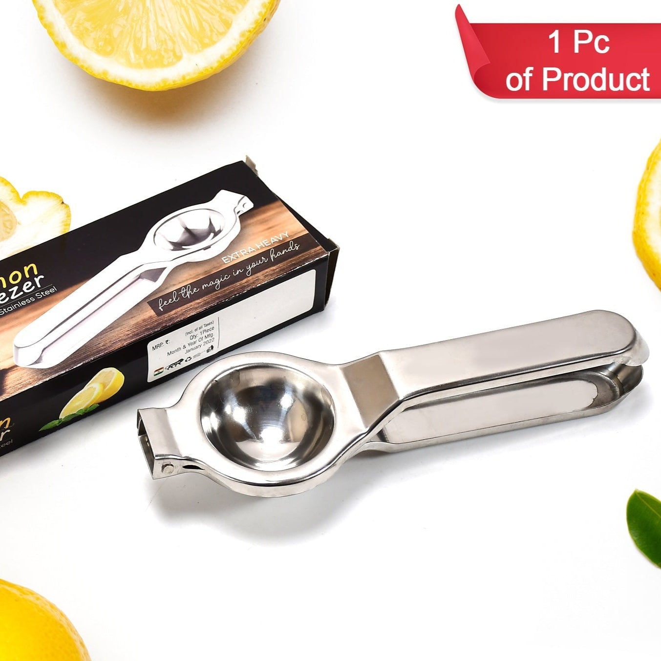Stainless Steel Lemon Squeezer – Effortless & Efficient Juice Extraction