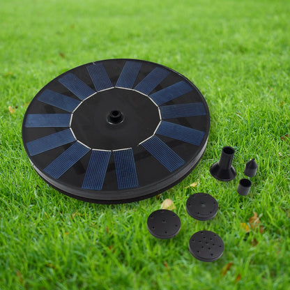 Solar Water Fountain with 5 Spray Modes – No Install Needed