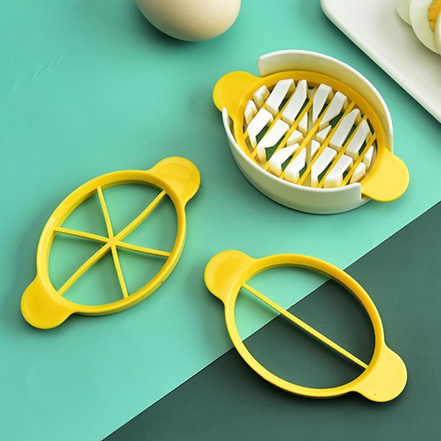 3-in-1 Egg Slicer for Boiled Eggs & Soft Foods