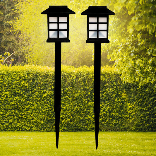 Solar Garden Lights (2 Pc Pack) – Waterproof Outdoor LED Pathway Lights for Patio, Lawn, Yard, and Landscape