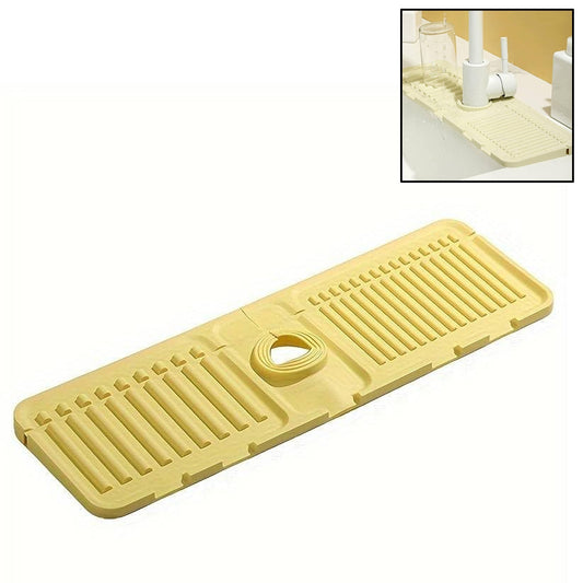 Silicone Sink Faucet Mat – Water Splash Guard (1 Pc, 33x12 Cm)