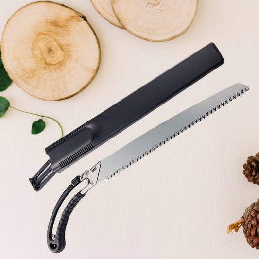 Hand Pruning Saw for Tree Branch Cutter with Cover – 50cm Carbon Steel