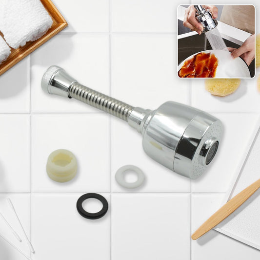 360° Rotating Faucet Sprayer with Water-Saving Aerator (6 Inch)