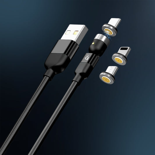 3 in 1 Magnetic USB Charging Cable – Nylon Braided & Fast Charging