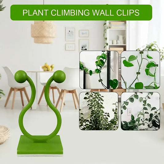 Plant Climbing Wall Fixture Clips – Self-Adhesive Vine Support Hooks for Home & Garden - Pack of 100