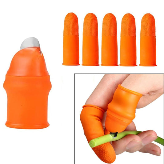 Thumb Knife & Finger Cutter Kitchen Set – Silicone Thumb Blade with 4 Finger Protectors