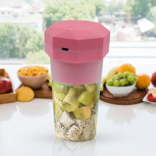 Portable Multifunctional Electric Juicer Cup – USB Rechargeable, 6-Blade (350ML)