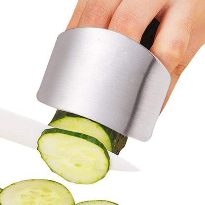 Stainless Steel Finger Guard Cutting Protector for Kitchen Safety