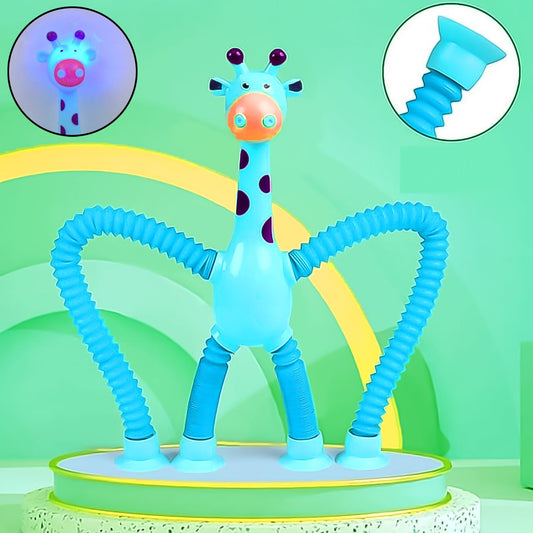 LED Giraffe Telescopic Suction Cup Fidget Toy – Shape-Shifting Fun