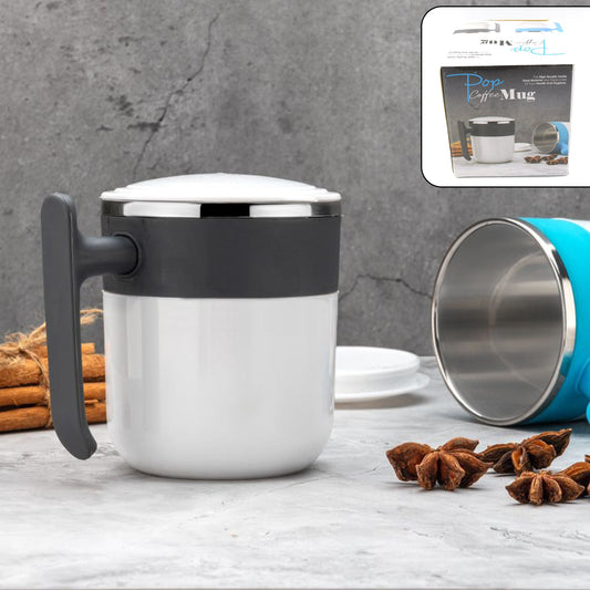 Insulated Stainless Steel Coffee & Tea Mug with Lid