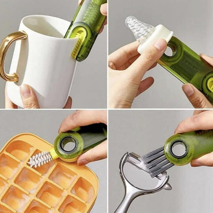 3-in-1 Bottle & Cup Cleaning Brush – Lid & Cover Scrubber (1 Pc)