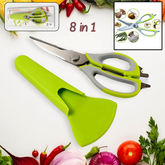 Multi-Purpose Stainless Steel Kitchen Shears with Magnetic Holder