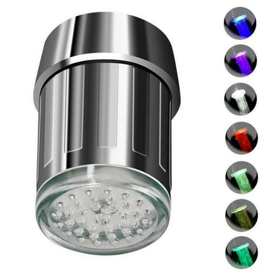Multi-Color Changing LED Faucet Light – Water Flow Powered Tap Adapter (1 Pc)