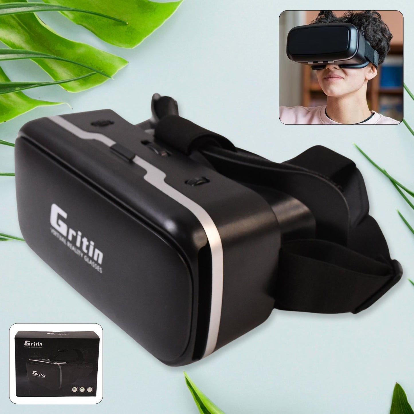 VR Virtual Reality 3D Headset – For iPhone & Android Devices