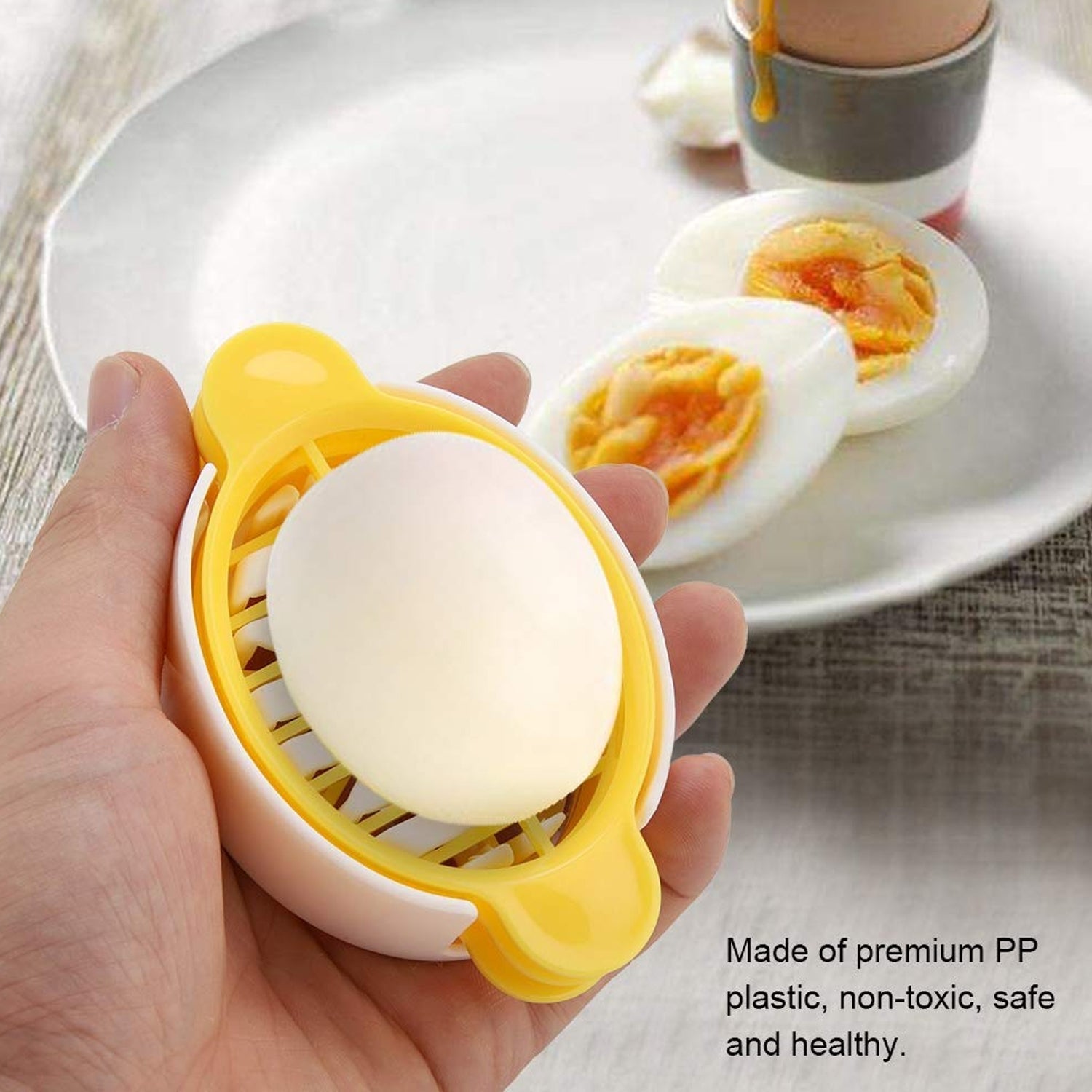 3-in-1 Egg Slicer for Boiled Eggs & Soft Foods