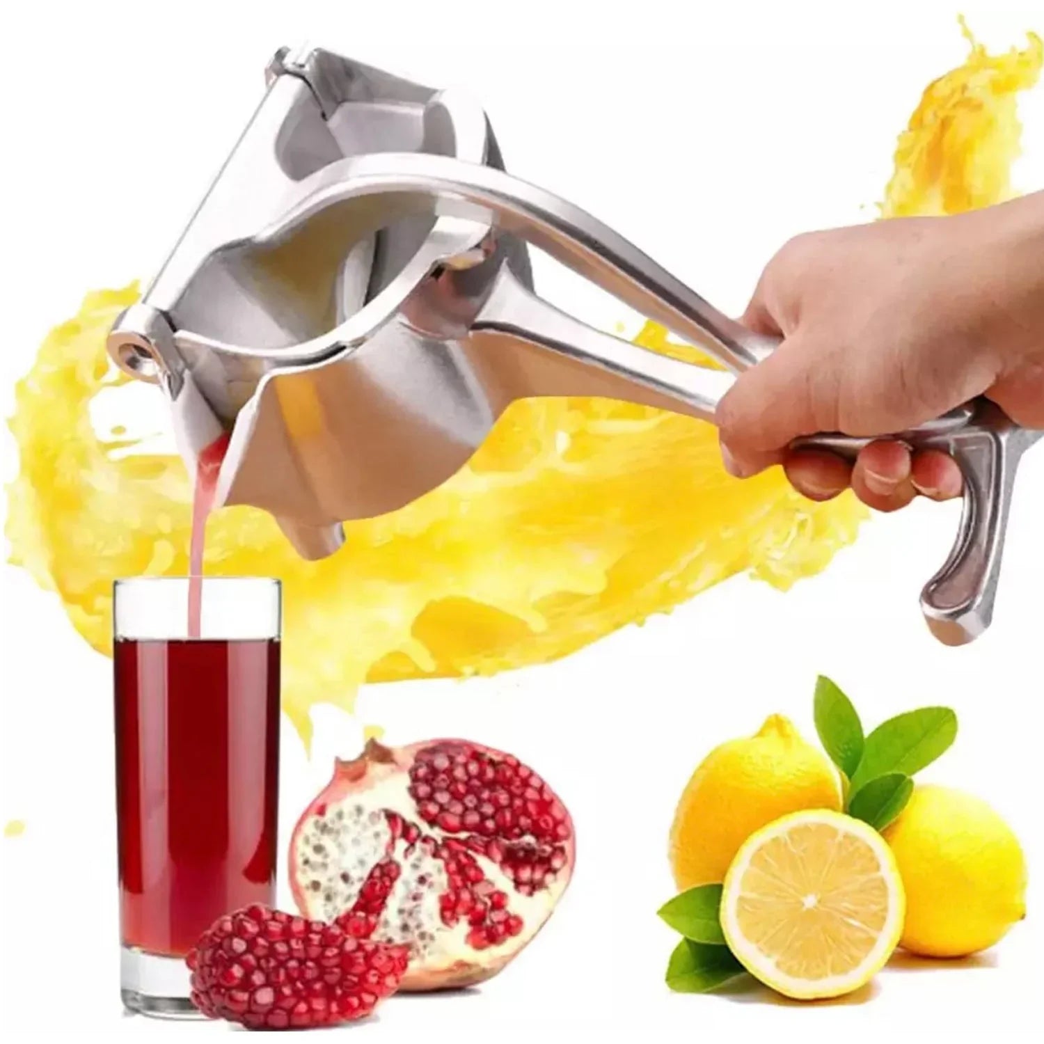 Manual Aluminium Metal Fruit Press Juicer – Heavy-Duty Citrus Extractor
