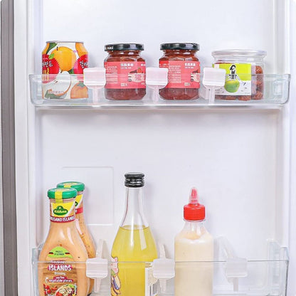 Refrigerator Drawer Divider Clips & Storage Organizers – Set of 4