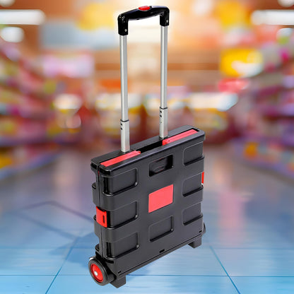 Foldable Grocery Trolley Cart – Portable & Lightweight Shopping Basket