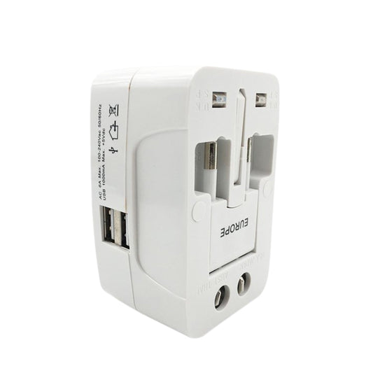 All-in-One Universal Travel Adapter Plug – AU/UK/US/EU with USB Output (1 Pc)