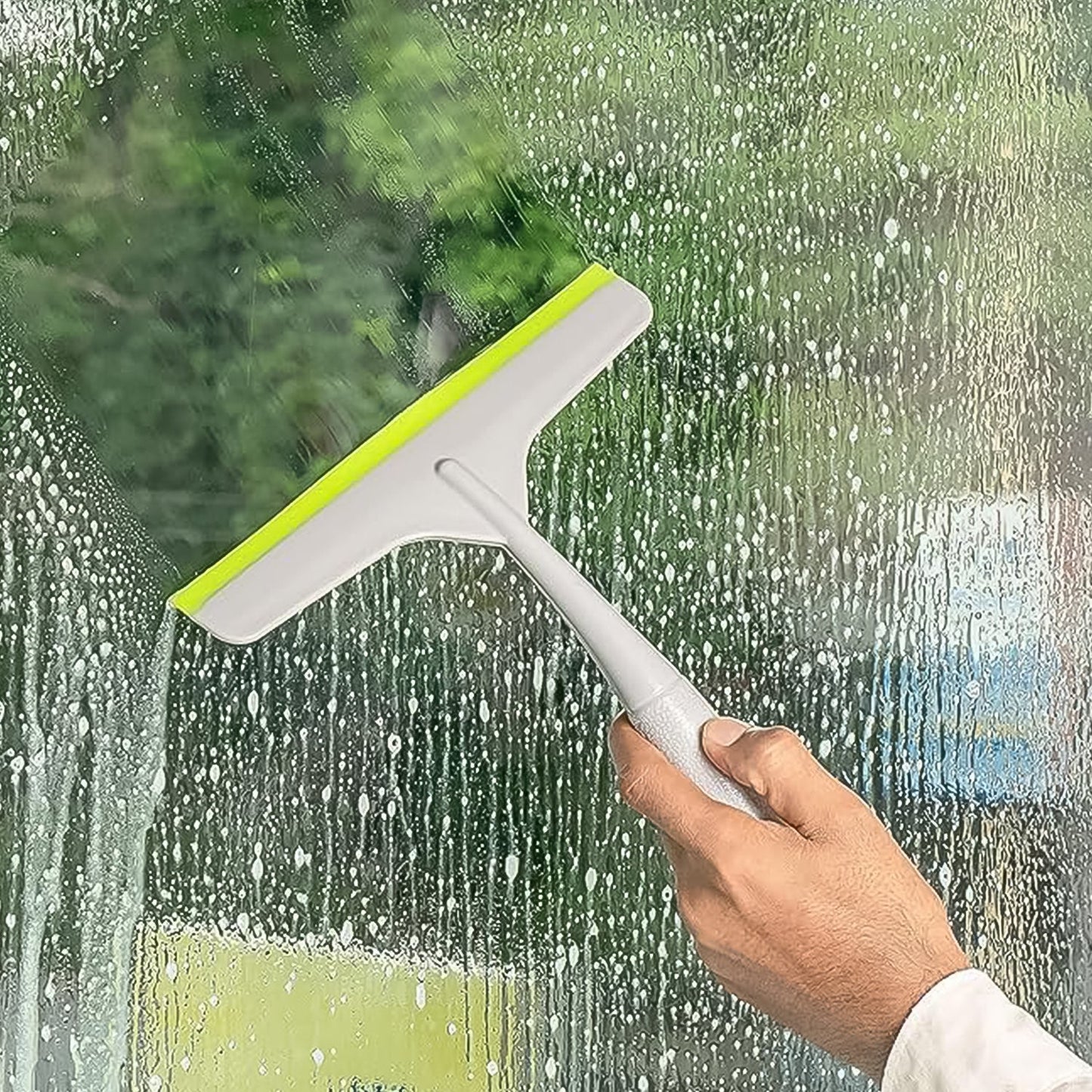 Plastic Kitchen Wiper – Multi-Surface Silicone Blade Cleaner (Grey / 1 Pc)