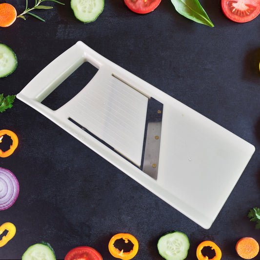 Adjustable Fruit and Vegetable Slicer with Stainless Steel Blade