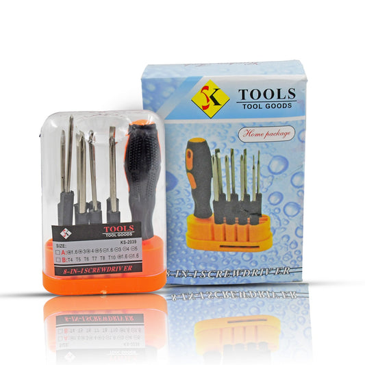 8 in 1 Screwdrivers Set – Portable Precision Repair Tool Kit with Storage Box
